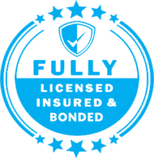 Badge: fully licensed, insured and bonded